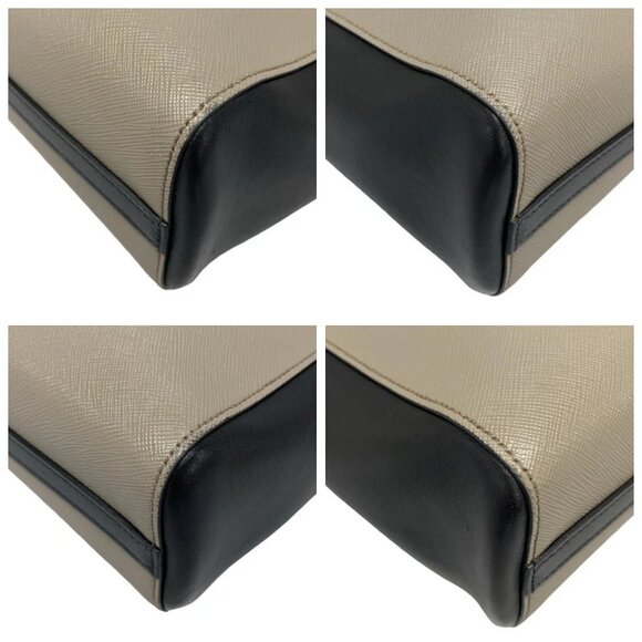 PRADA - Gray Black Saffiano Leather Tote Bag 760-042825 - Picture 6 of 14